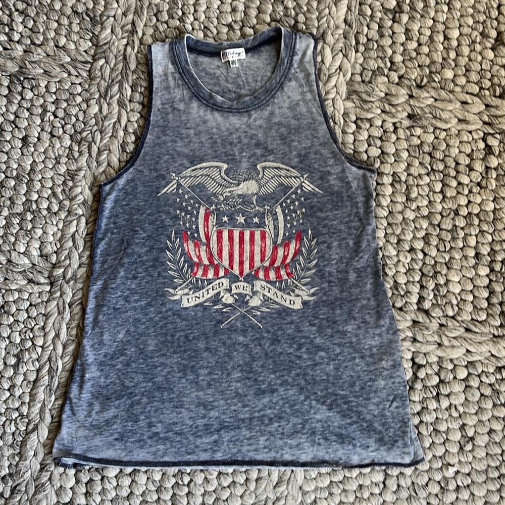 PJ Salvage “United We Stand” distressed tank top - Picture 7 of 9